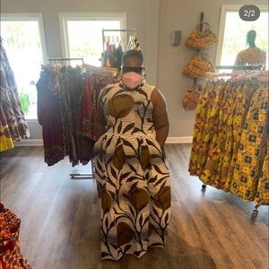 Elegant Multicolor Sleeveless Dress